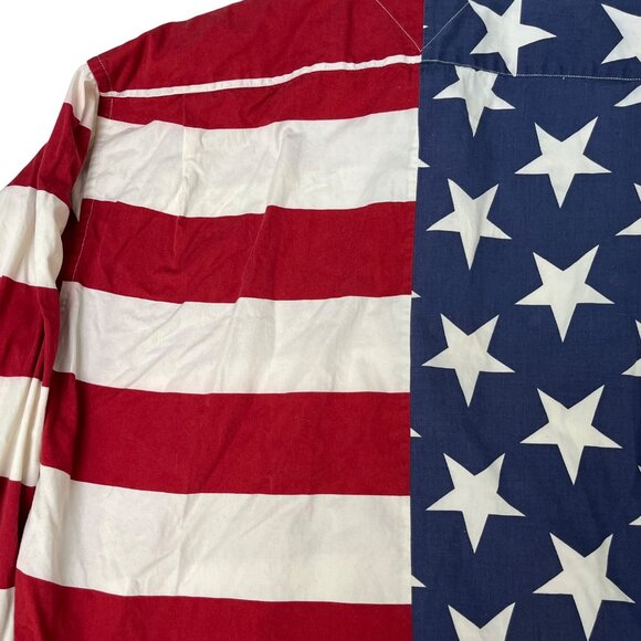 VTG 90s Tommy Hilfiger LG Mens USA Flag Stars & Strips, Election American Pride - Picture 6 of 13